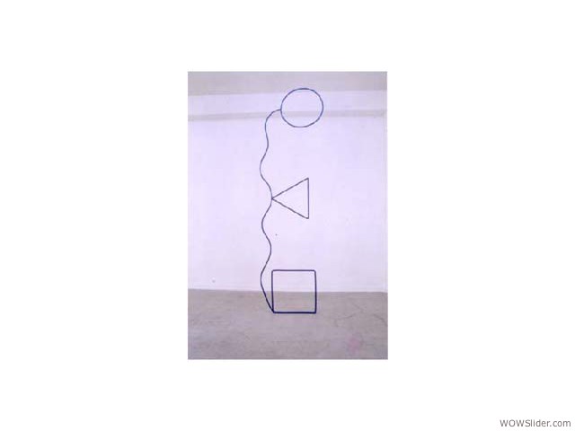 Accomplissement 1987(corde sur armature d’aluminium 373-110cm)